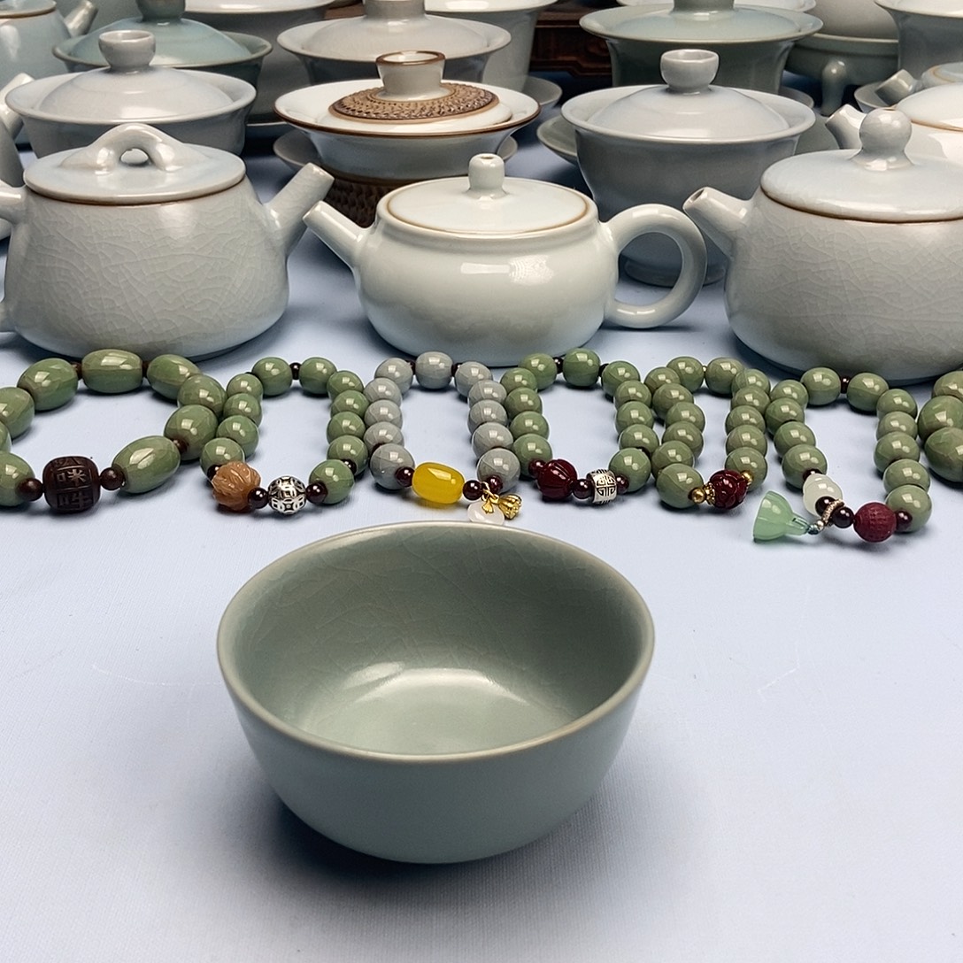 杯仿古釉压手杯原矿原釉原产地