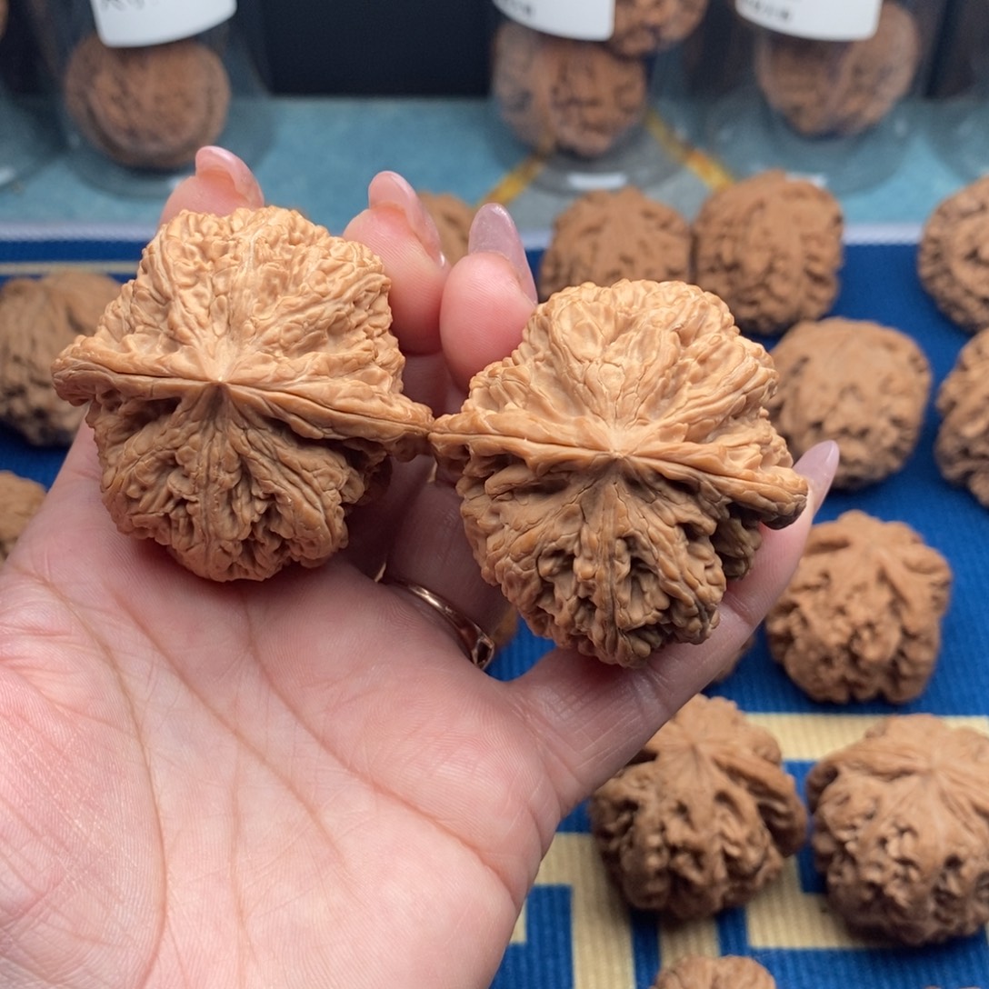 c***r文玩核桃把件粗筋47