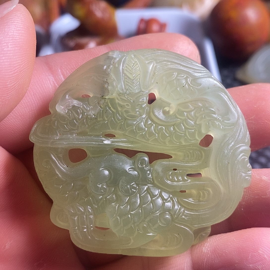 蛇纹石玉合金颈饰