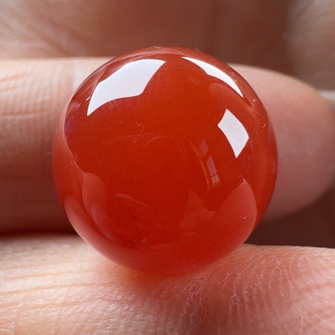 南红玛瑙未镶嵌圆珠14.5