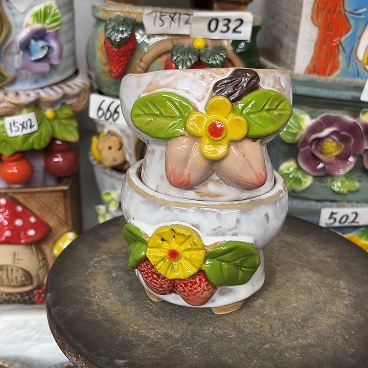 粗陶材质多肉花盆