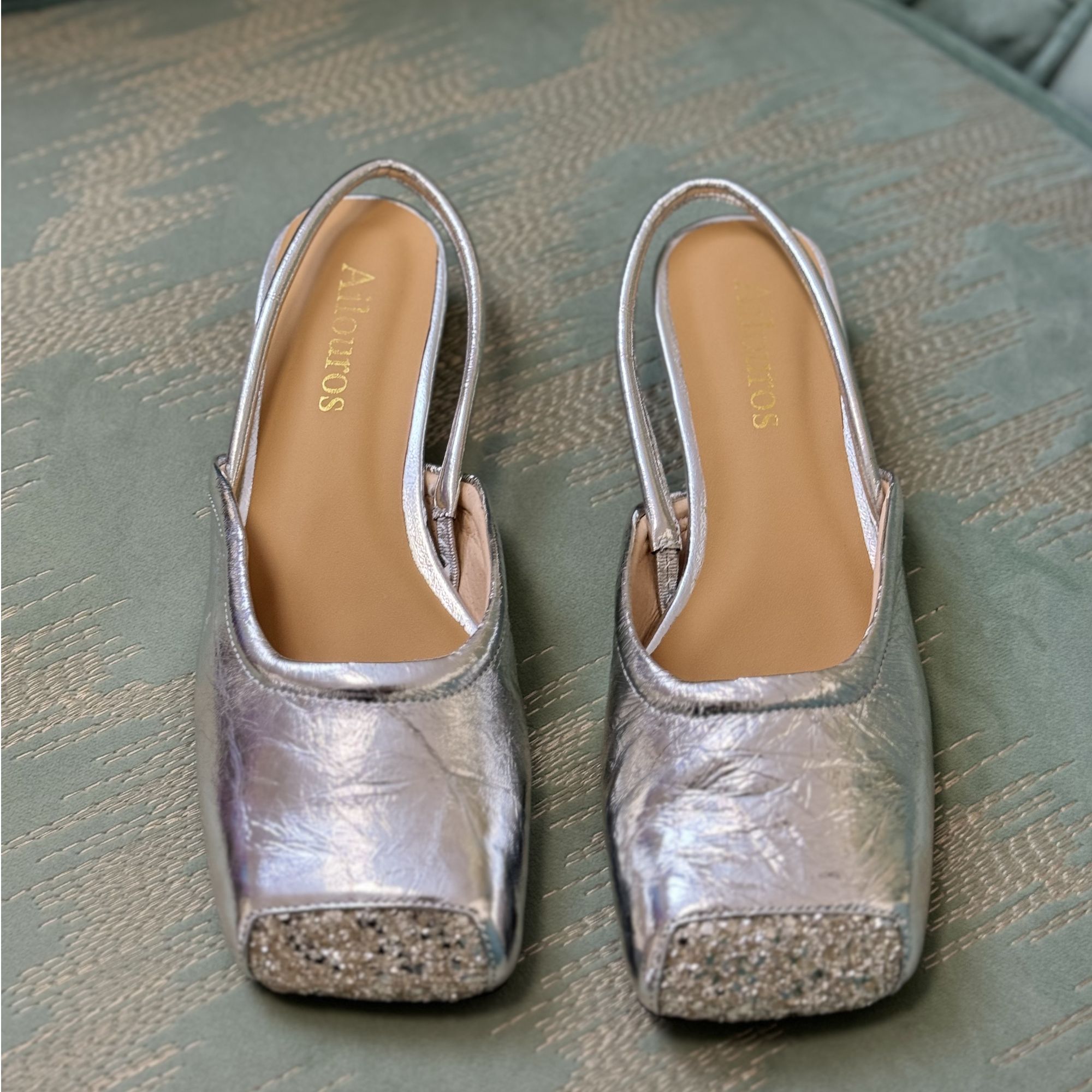 单鞋鞋子时尚方头平底水钻时装凉鞋包头半拖粗跟凉拖中跟经典