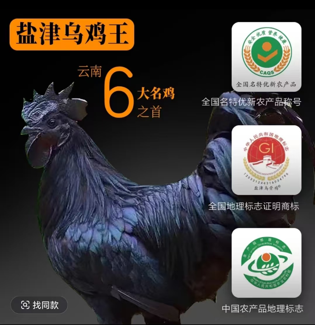 高品质散养盐津乌骨鸡（顺丰包邮）