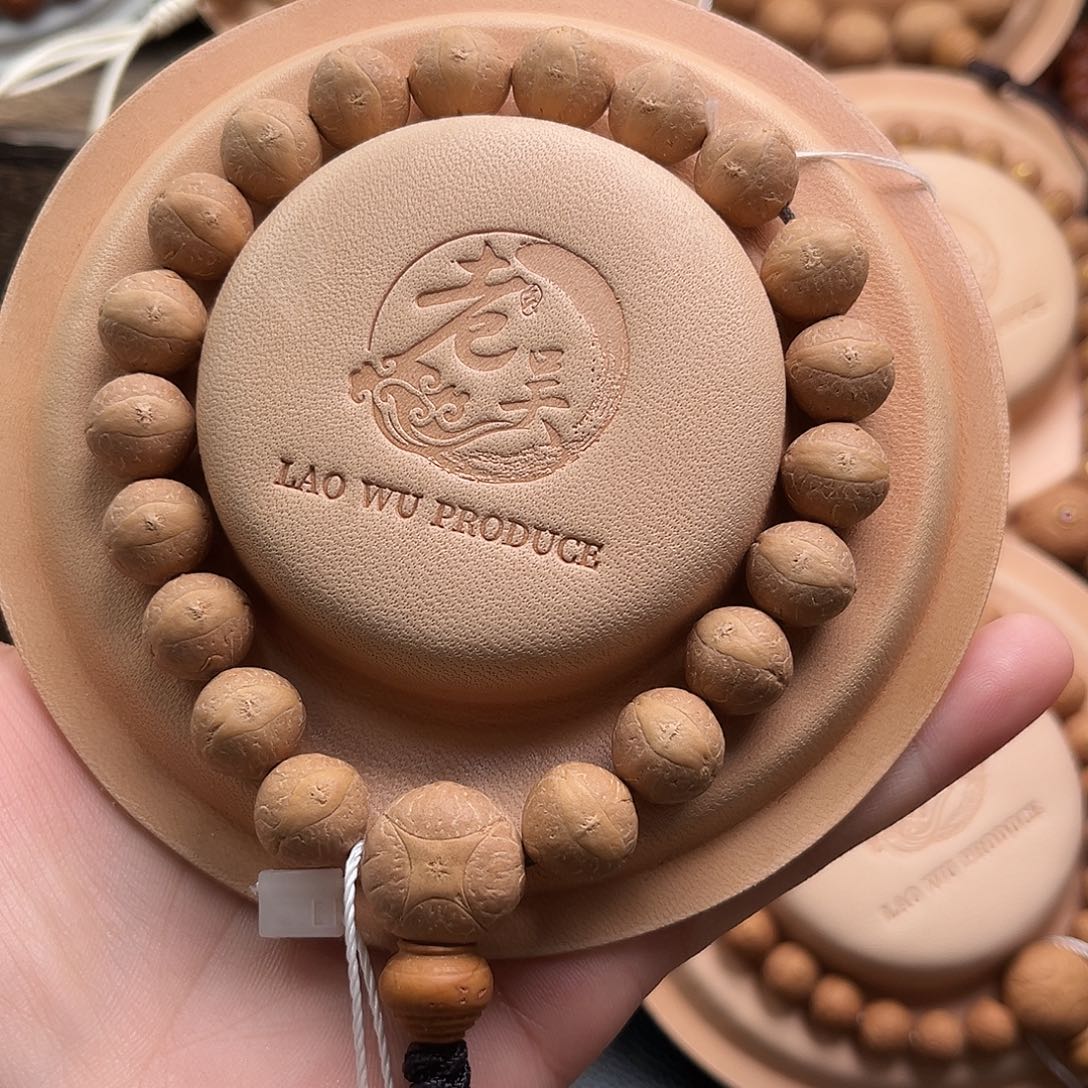 凤眼菩提手串精品12mm玉化皮质铁籽大眼萌