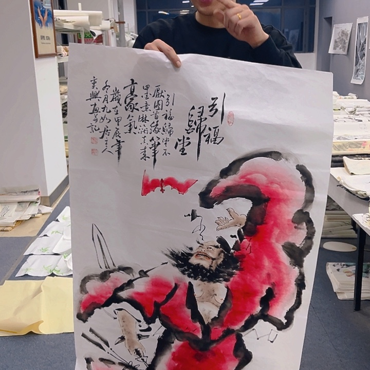 国画纯手绘字画宣纸