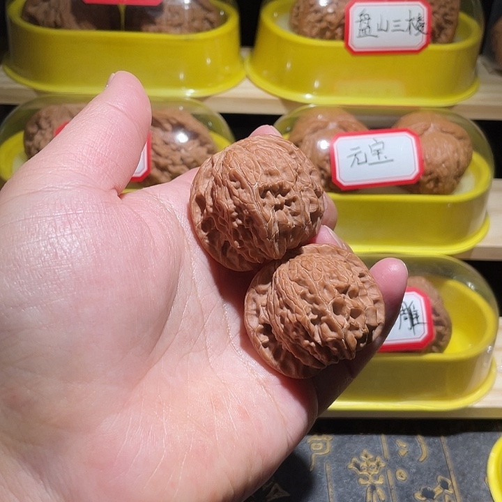 文玩核桃把件磨盘4.0