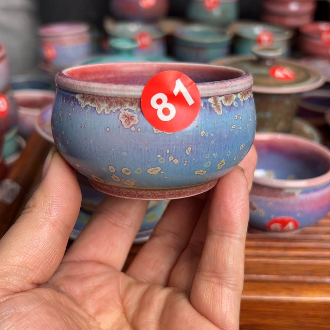 手工制作钧窑茶器