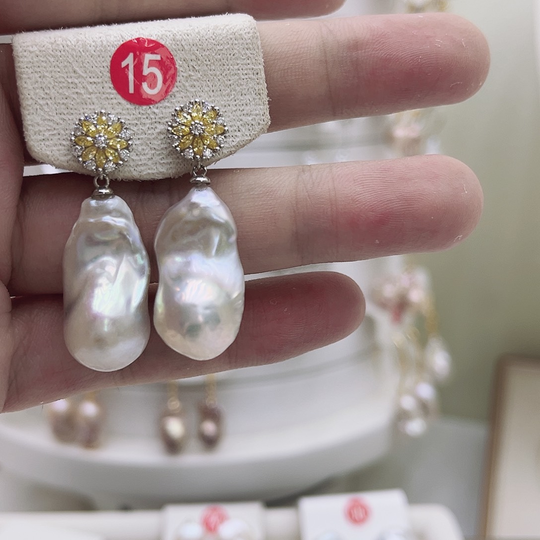 淡水珍珠银S925镶嵌颈饰S****祁