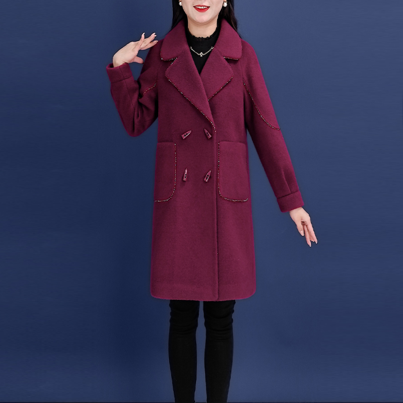 【外套】23862梦晚春季优雅新款气质时尚大气减龄保暖外套-ASJ