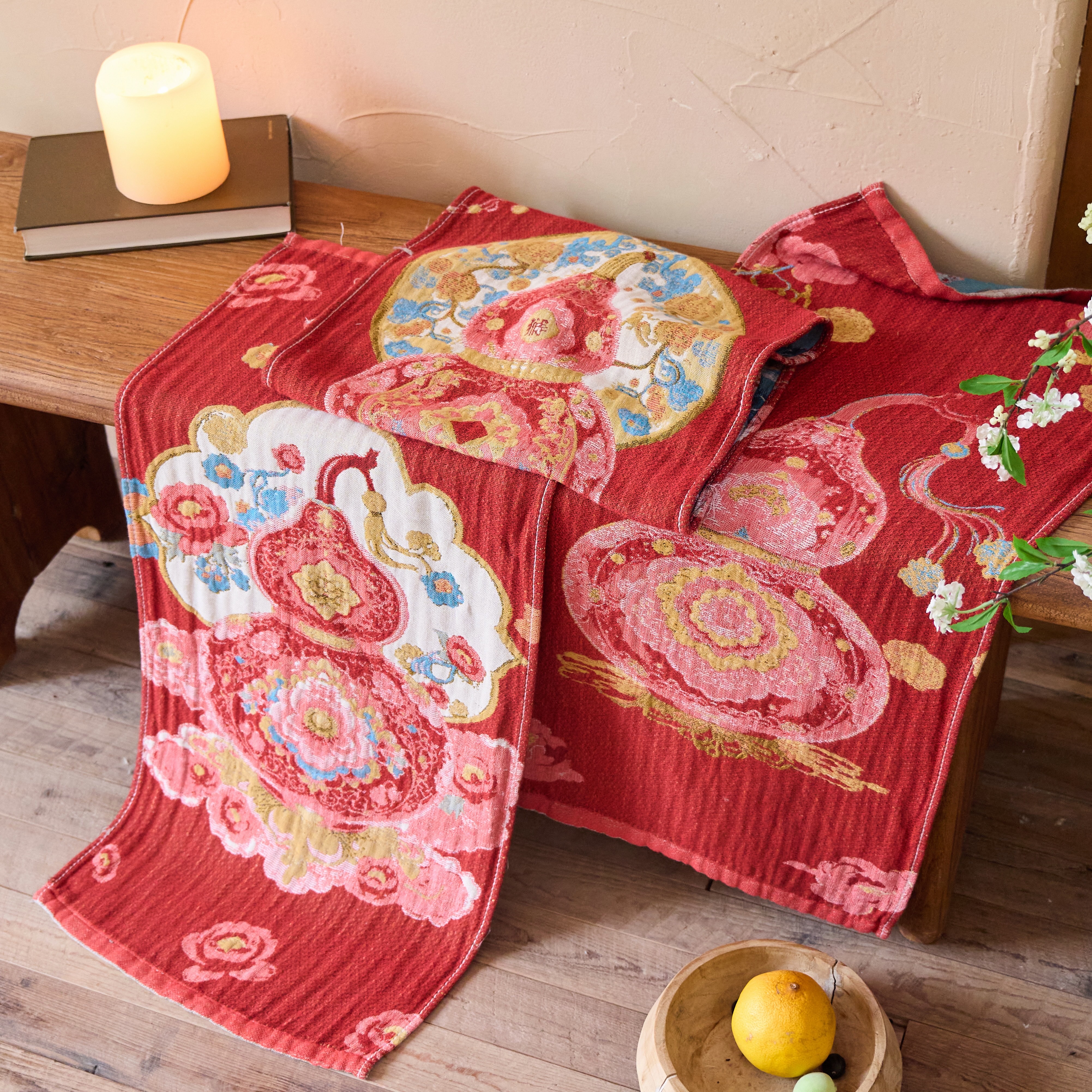 南京同仁堂生物科技收藏级理疗毛巾35*75CM（三条装）（带盒款）