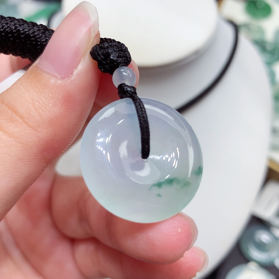 翡翠未镶嵌胸饰翡翠23，23/4.8