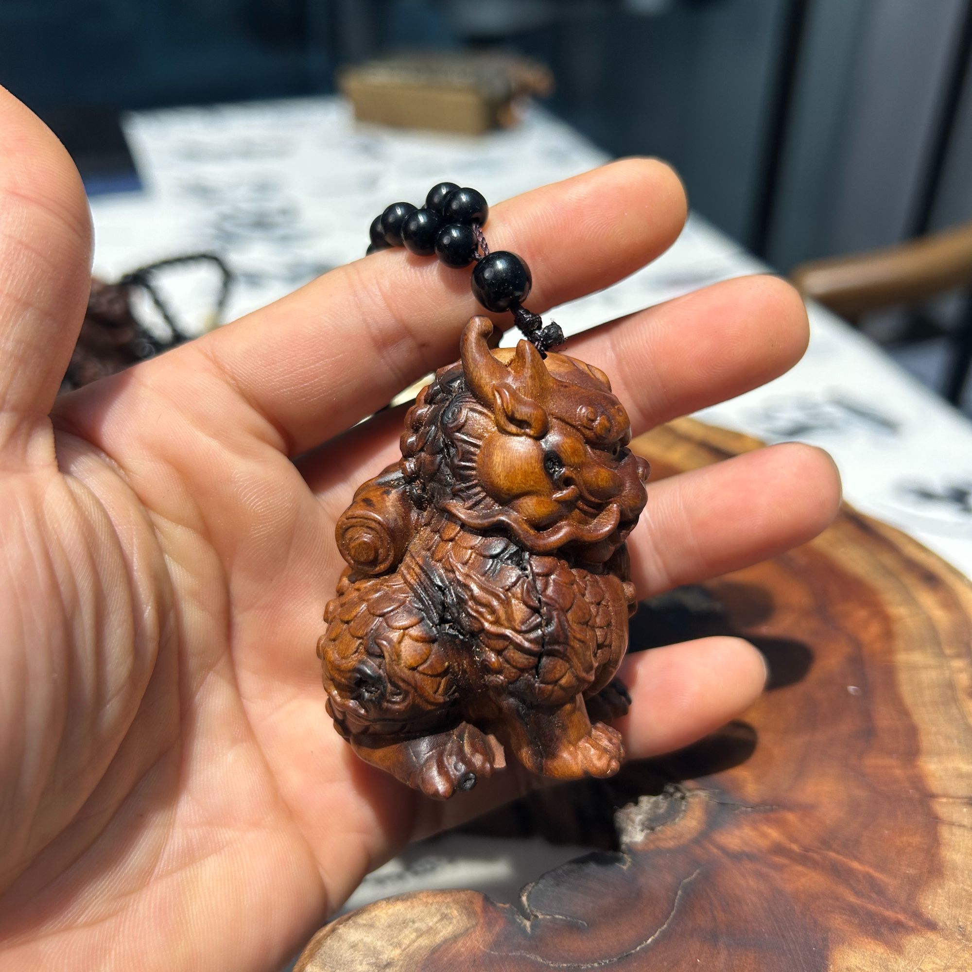 【龙虎山】枣木雕刻精品文玩手把件