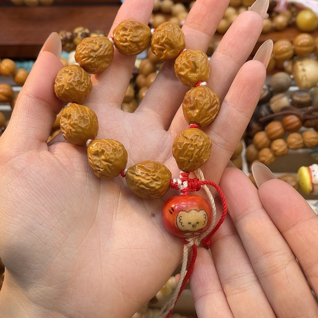 I***佳手串/手链菩提弹力绳编手串，苹果做棉线提溜