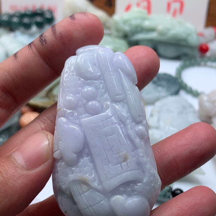 颈饰未镶嵌翡翠保真天然a货翡翠