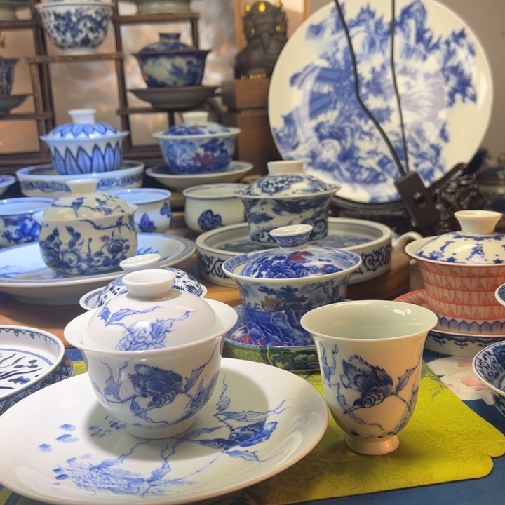 S****恩景德镇陶瓷手绘翠鸟