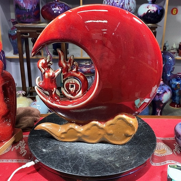 瓶中国神垕精品钧瓷
