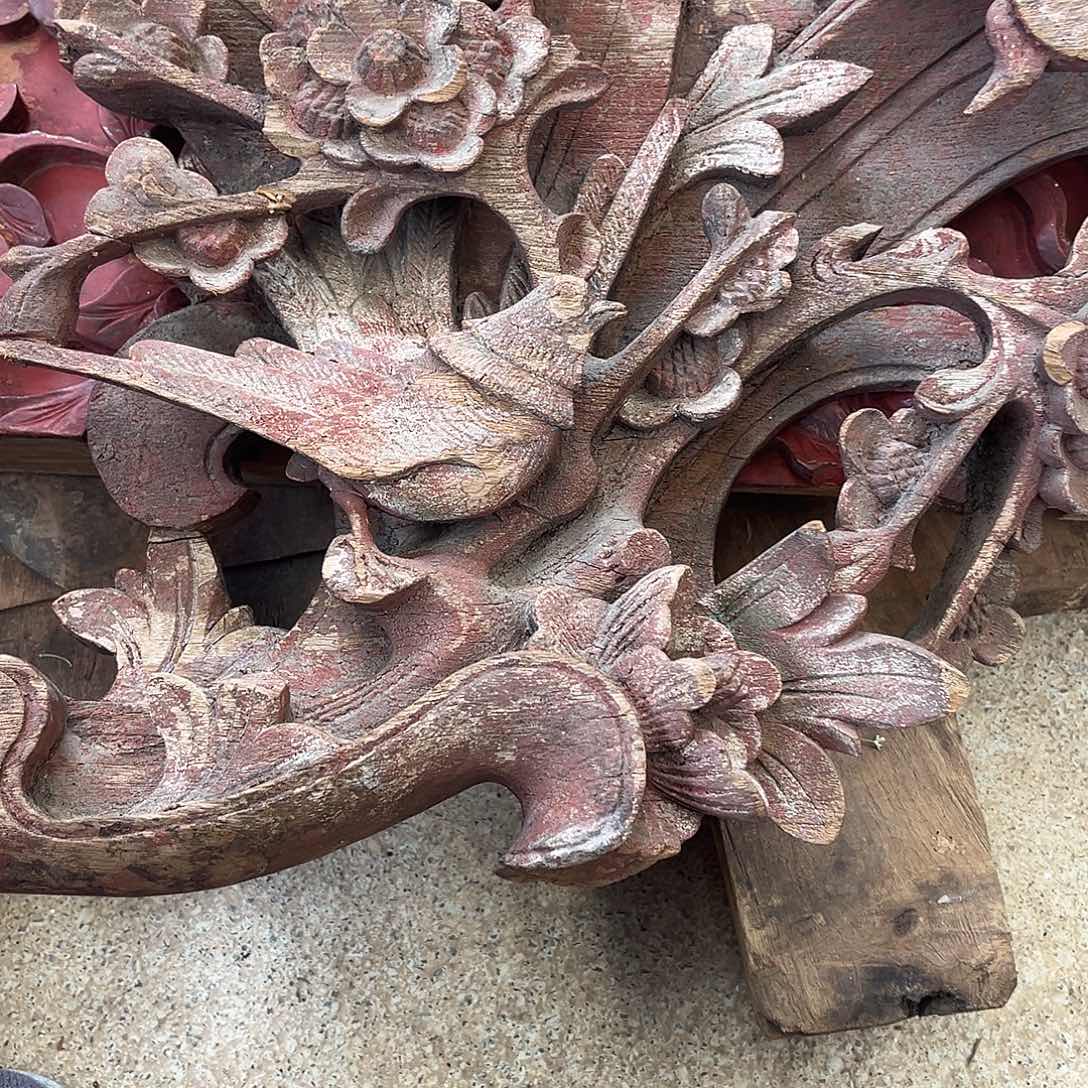 香樟木老木雕花板