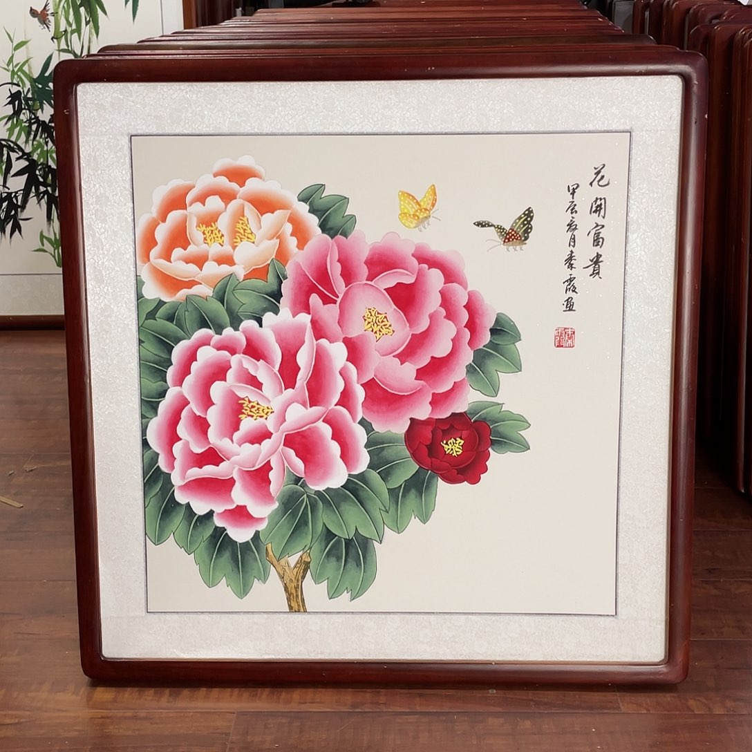 国画带框尺寸63*63厘米