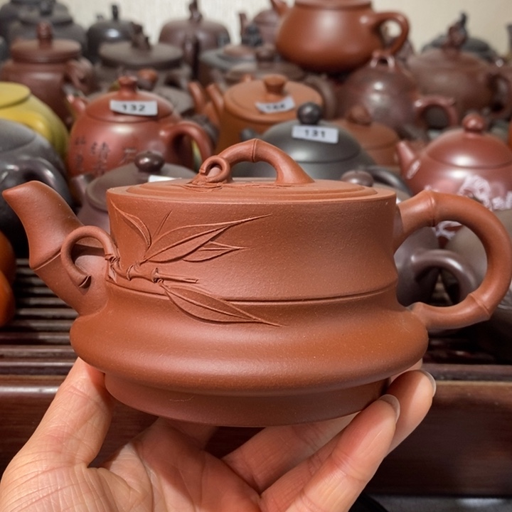 紫砂茶壶微瑕处理一把