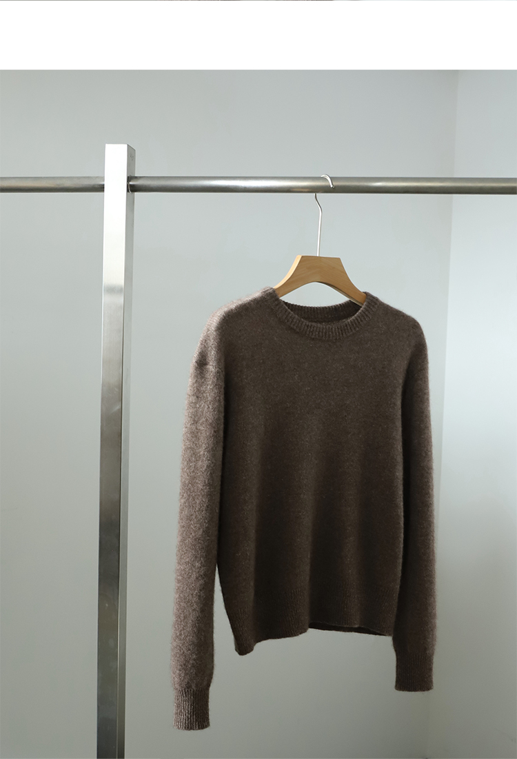 【素简】秋冬新款圆领羊绒衫女羊绒衫秋冬简约羊毛衣针织衫女02793