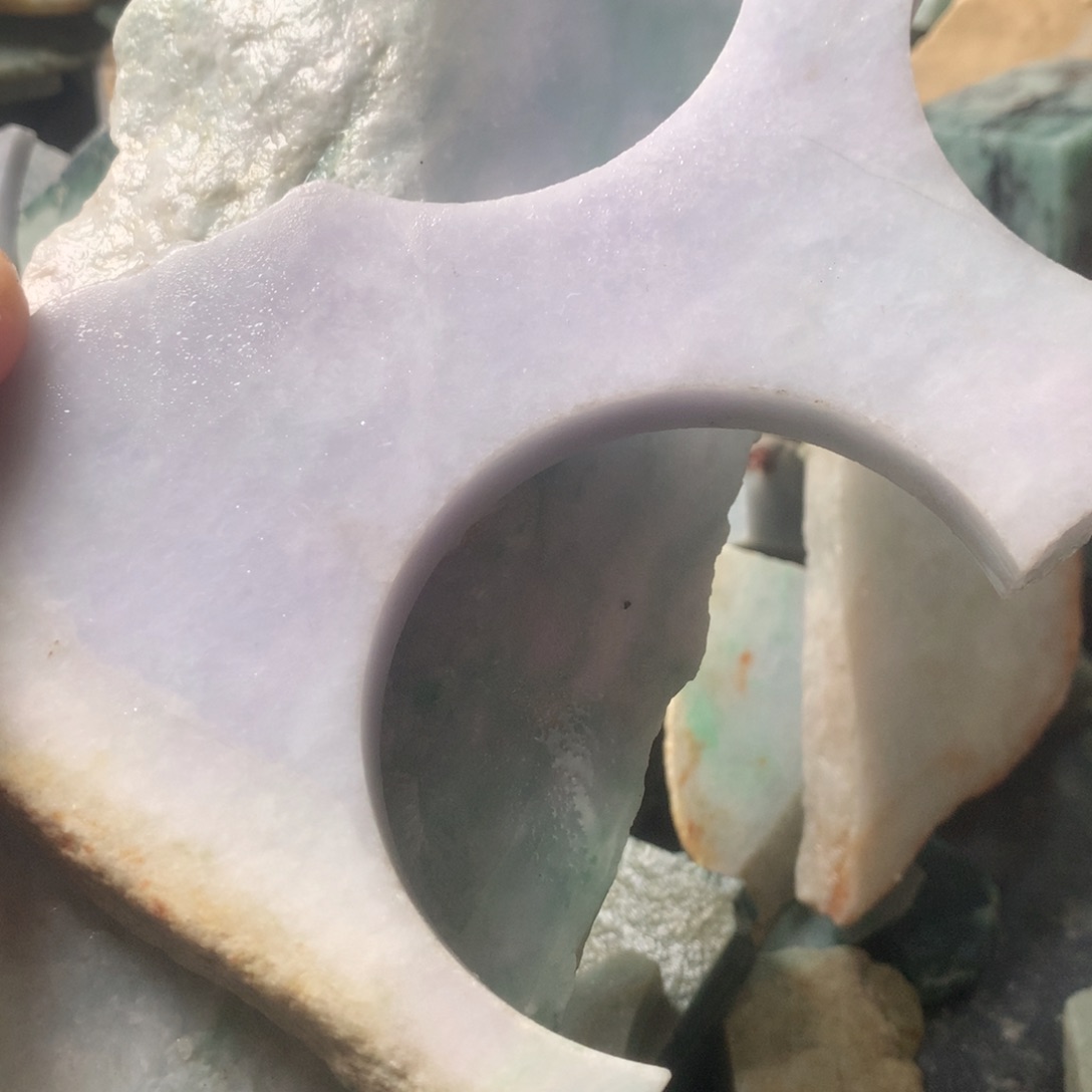 翡翠颈饰未镶嵌馨*馨缅甸翡翠