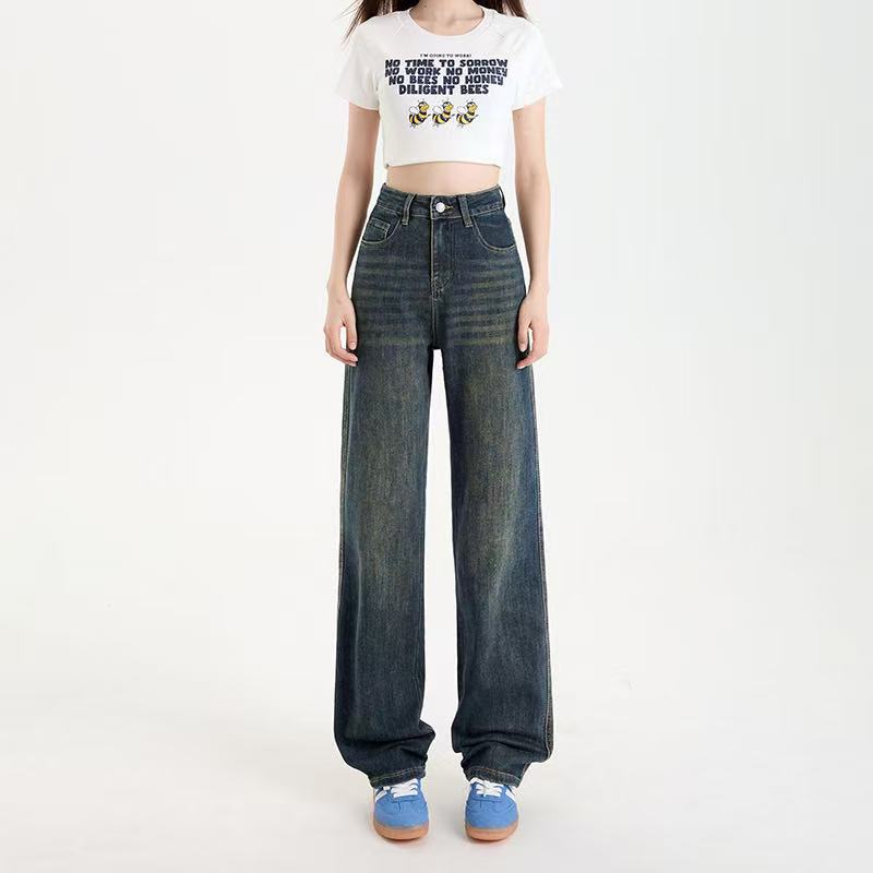 女装孤品牛仔长裤秋冬款