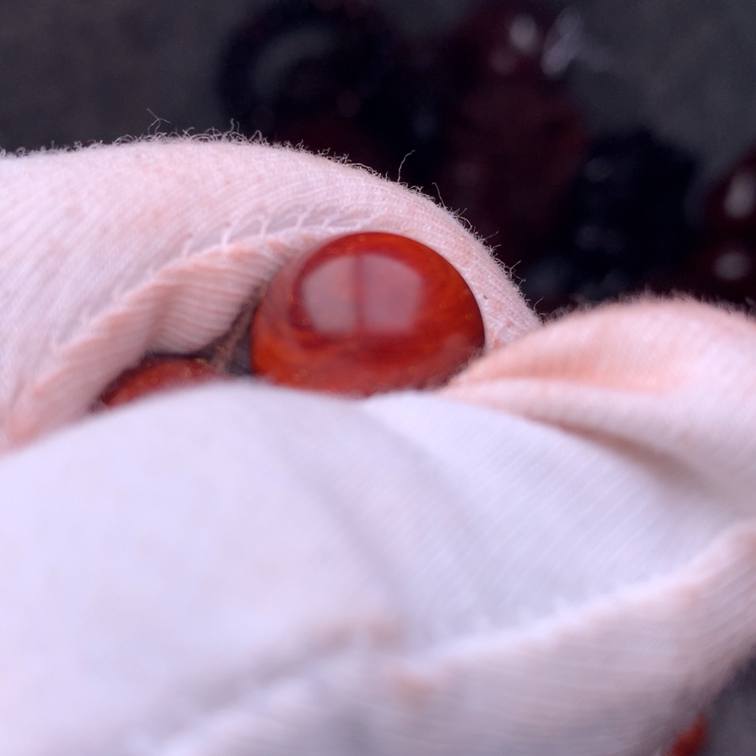 白***白檀香紫檀（小叶紫檀）手串/手链1.5单颗