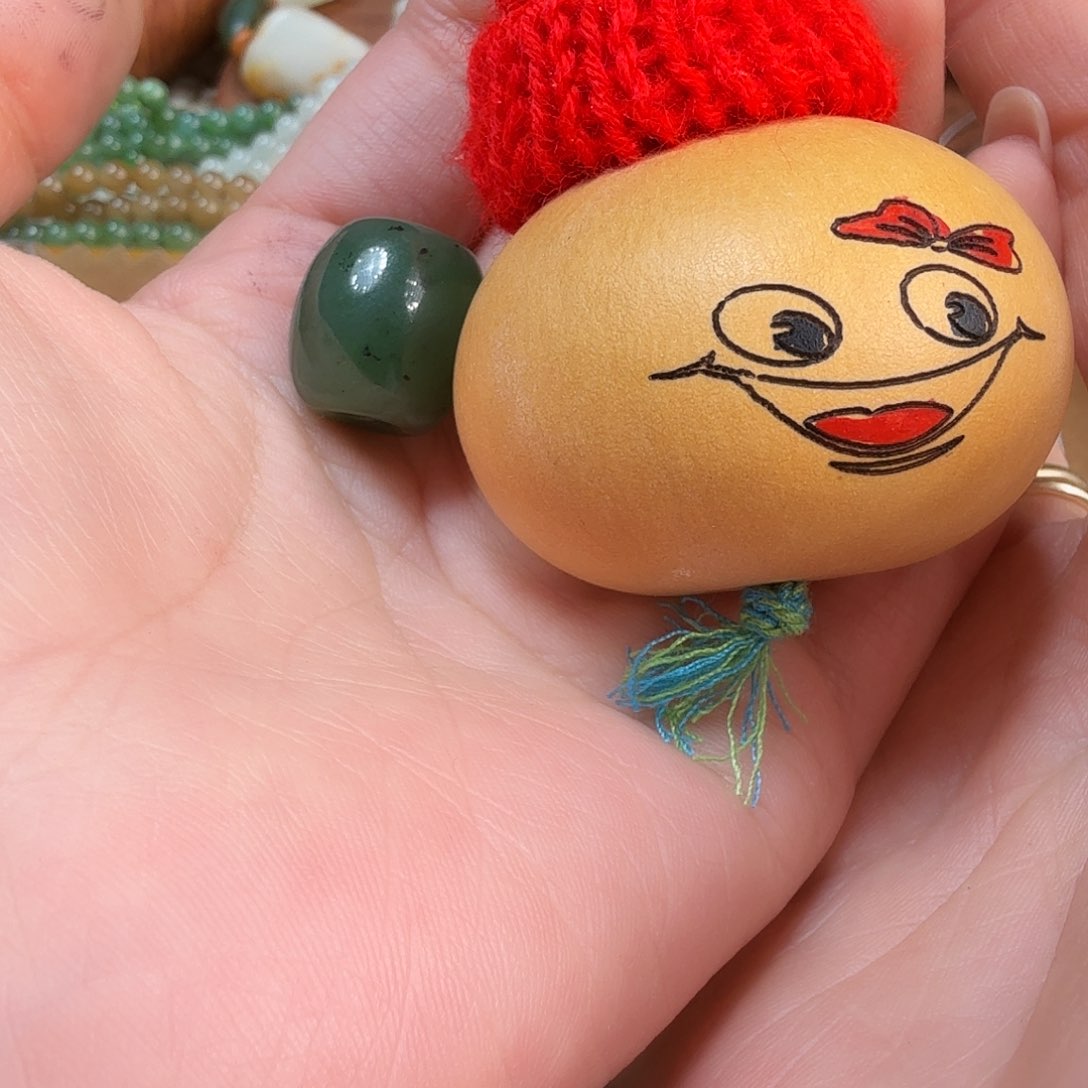 和田玉珠子未镶嵌妞*