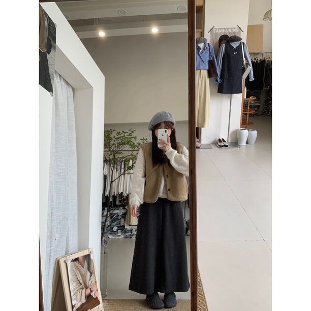 【Maomao】羊羔毛马甲 巨显瘦！两面穿