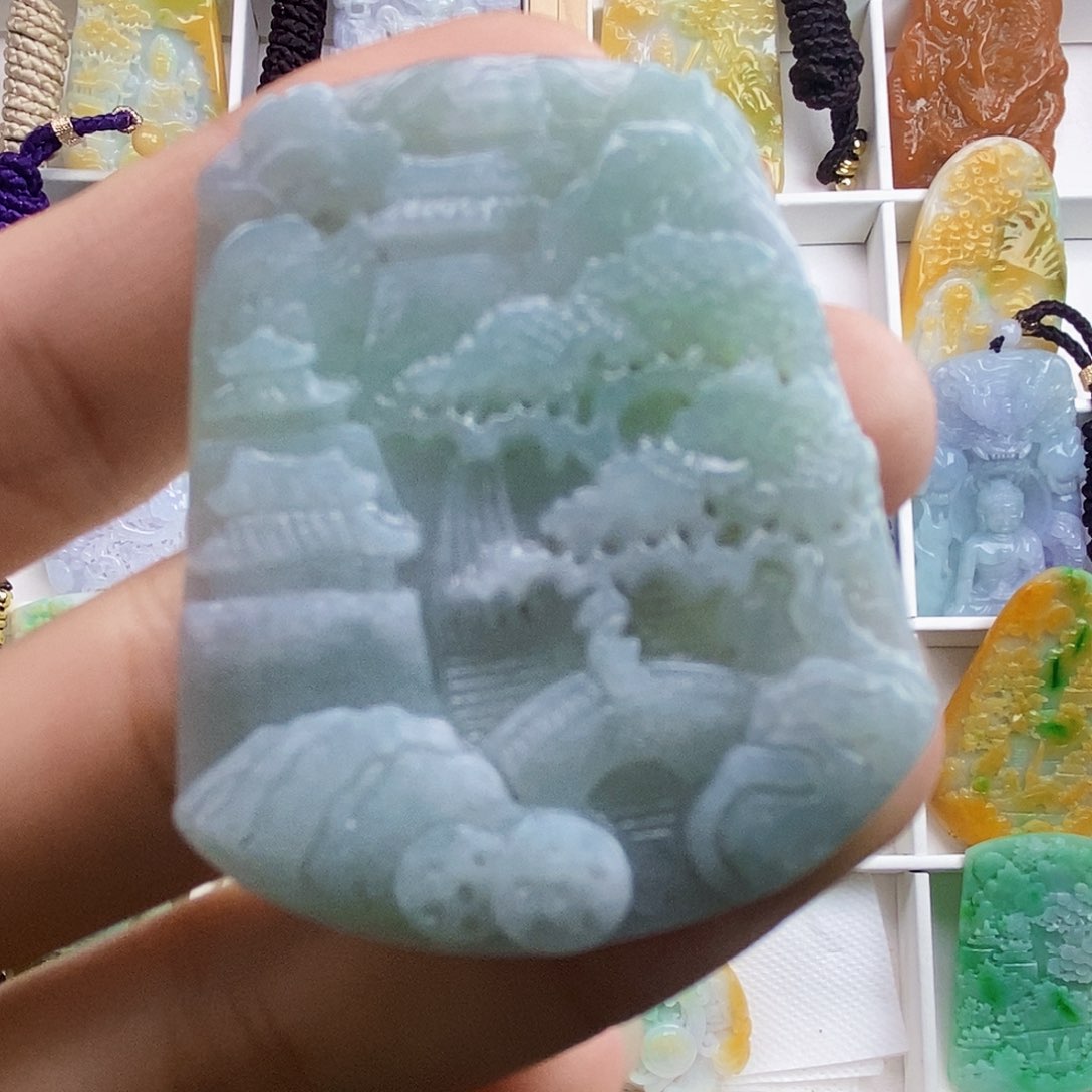 颈饰未镶嵌翡翠翡翠