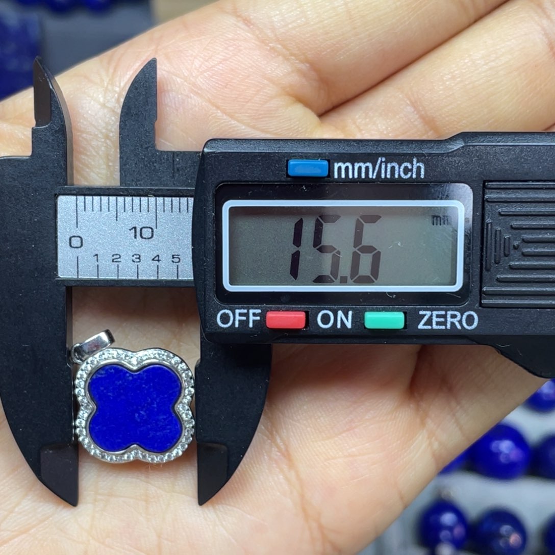 青金石吊坠银S925镶嵌