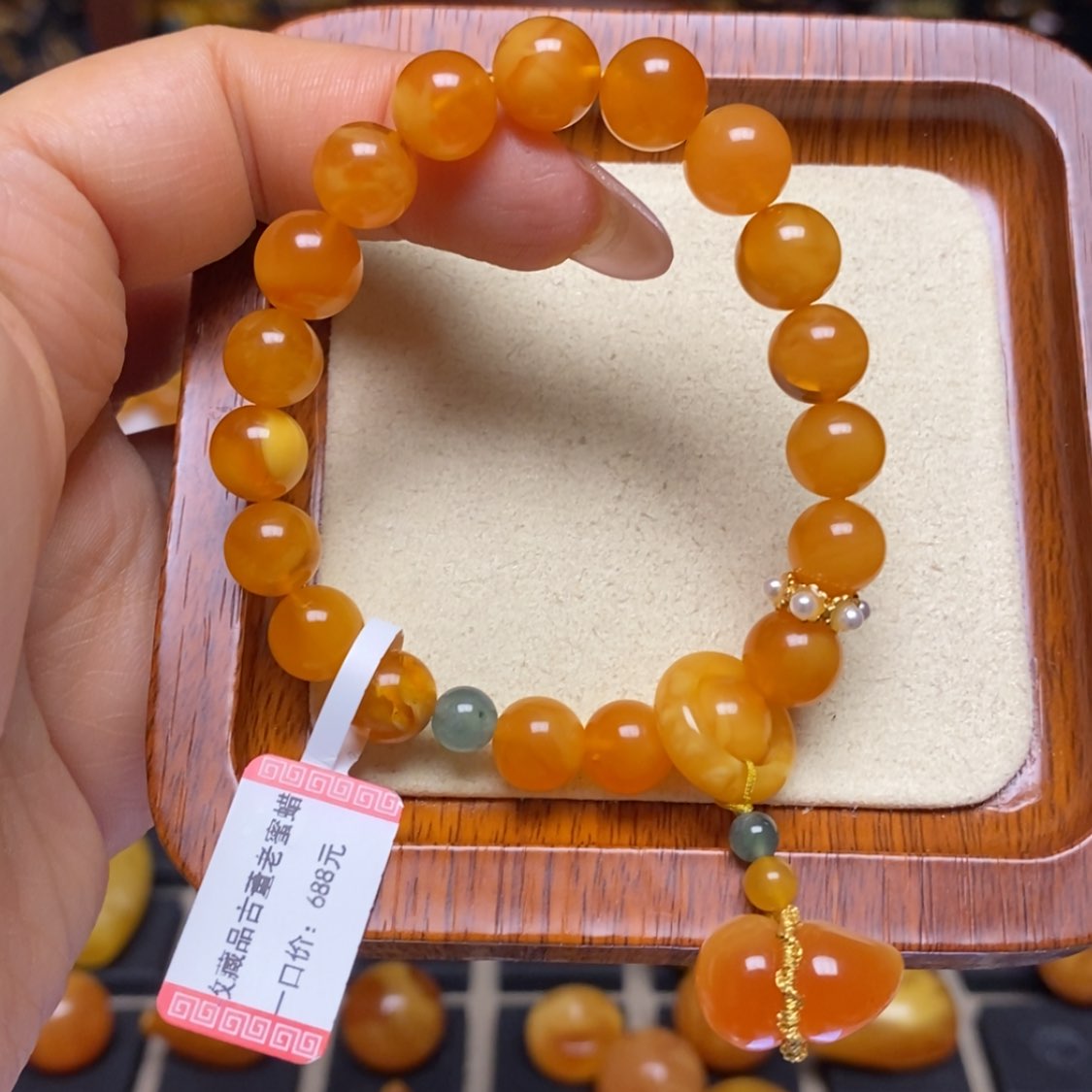 【闪购商品】蜜蜡手链未镶嵌手串