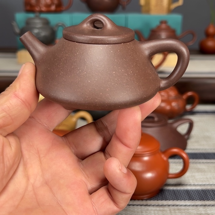 紫砂茶壶雪**梦全手工底槽清子冶石瓢r 120 c c