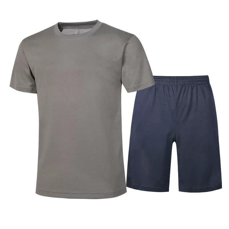夏季男士体能训练服短袖新式套装海魂衫