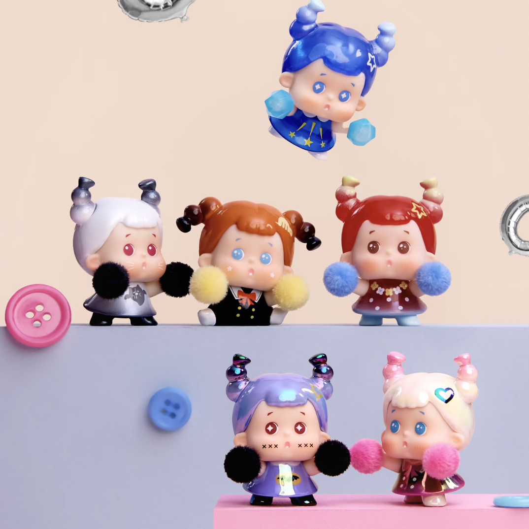 【直拆】JOJOY啾啾伊啦啦队系列萌粒潮玩可爱手办盲盒