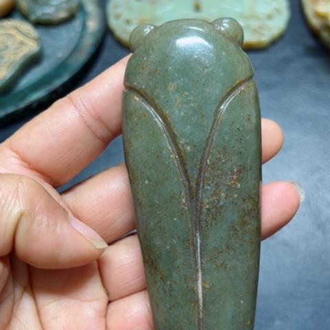 吊坠白玉菩提把件