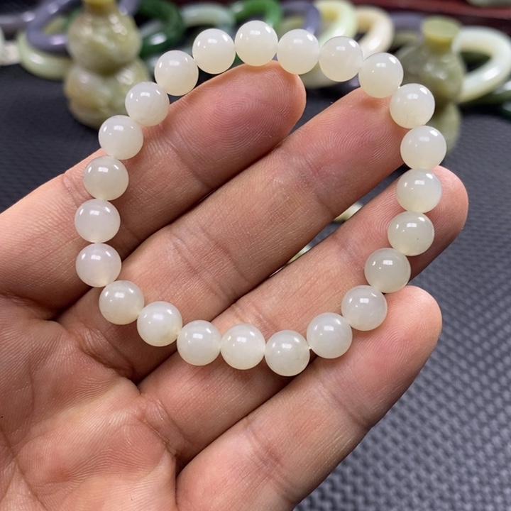 和田玉未镶嵌手链