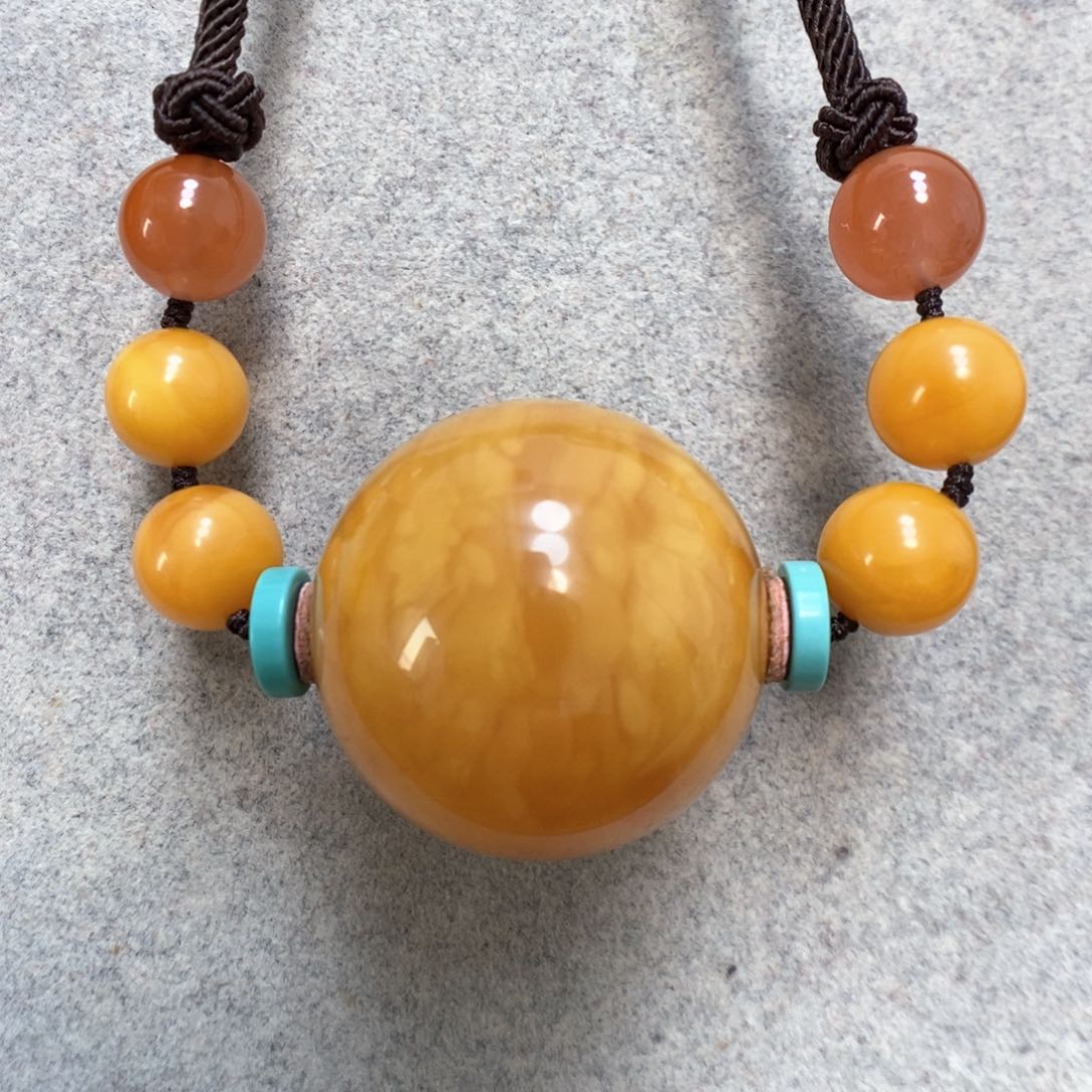 蜜蜡项链未镶嵌蜜蜡锁骨