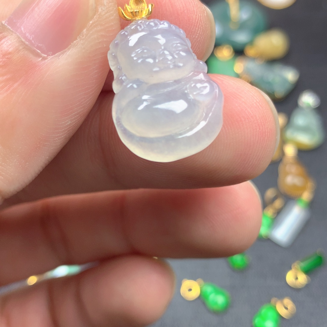 【闪购商品】颈饰18K金镶嵌翡翠翡翠