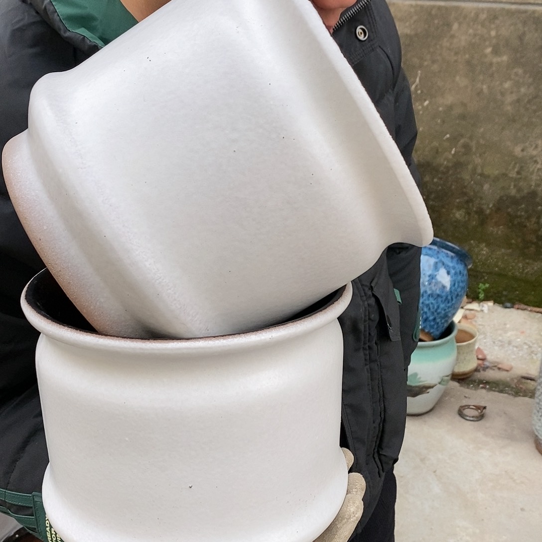 紫砂花盆正品口20高18