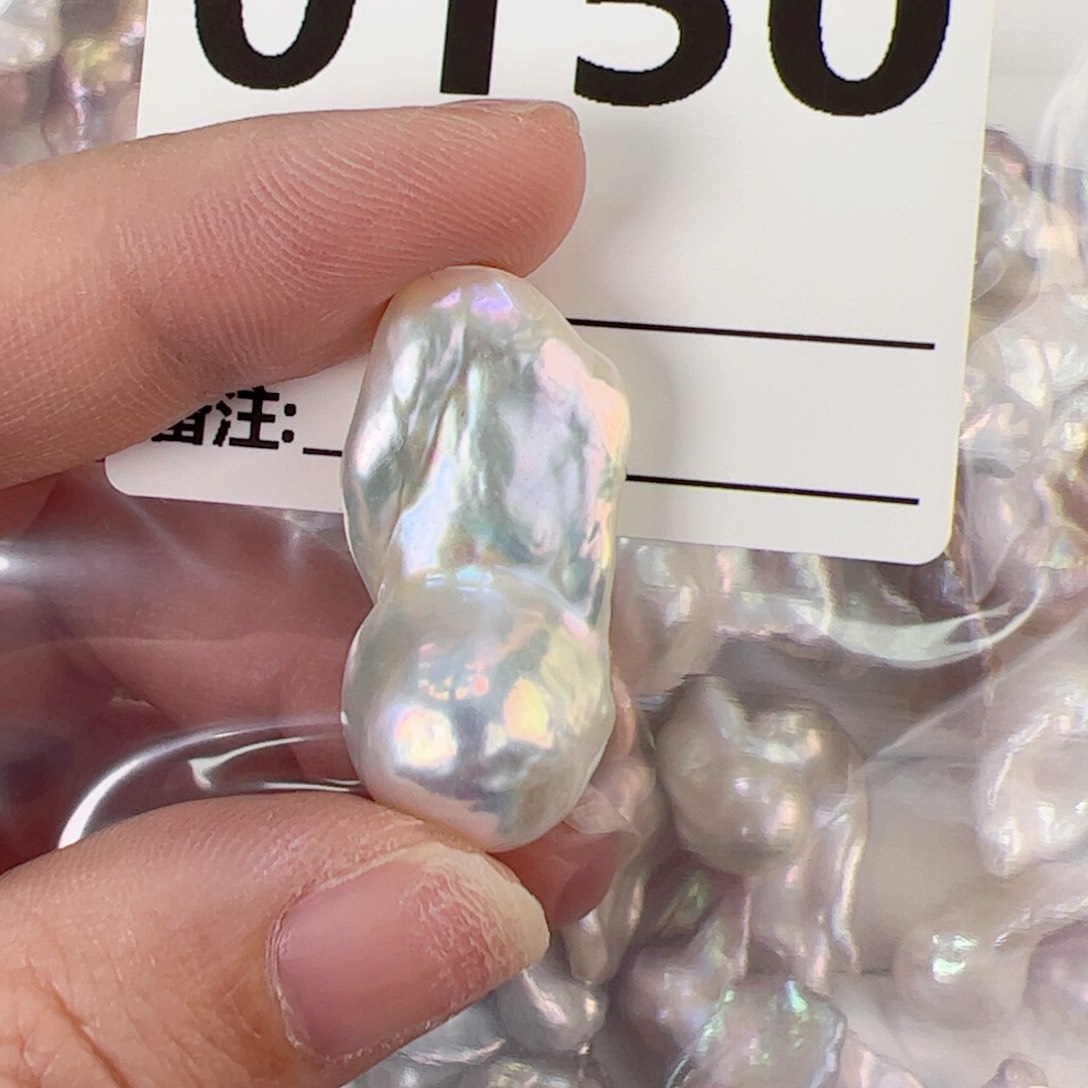 淡水珍珠吊坠(不含链)银S925镶嵌不退不换