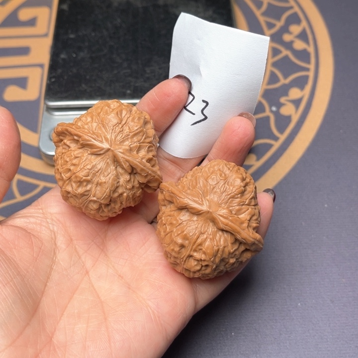 文玩核桃把件43南瓜墩