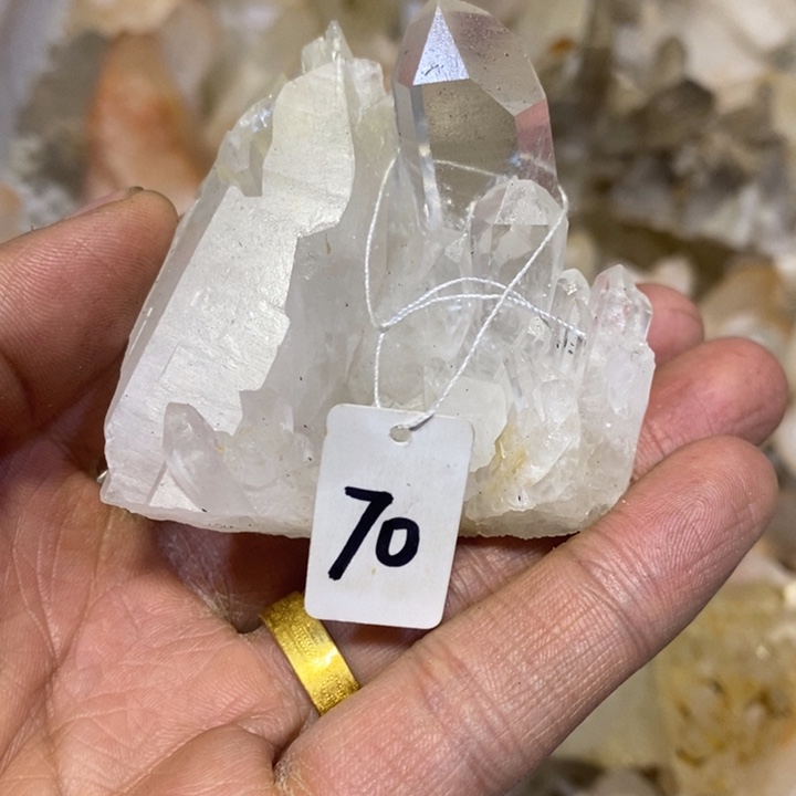 水晶水晶原石摆件未镶嵌