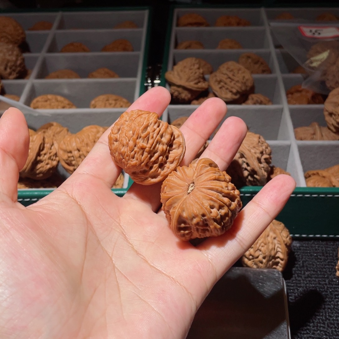 桃核把件麦*丶41全品房山水晶磨