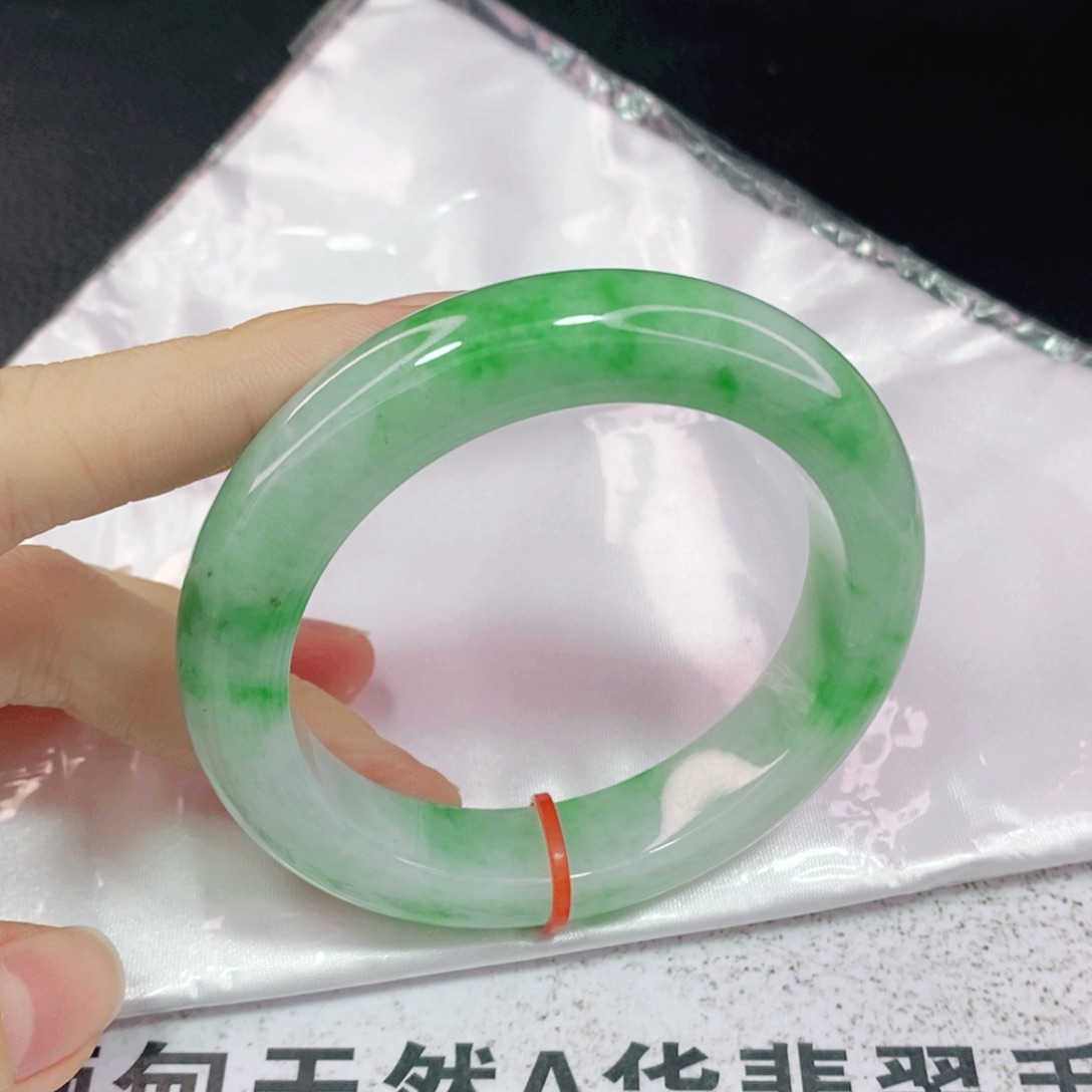 未镶嵌手镯翡翠55.3正圈