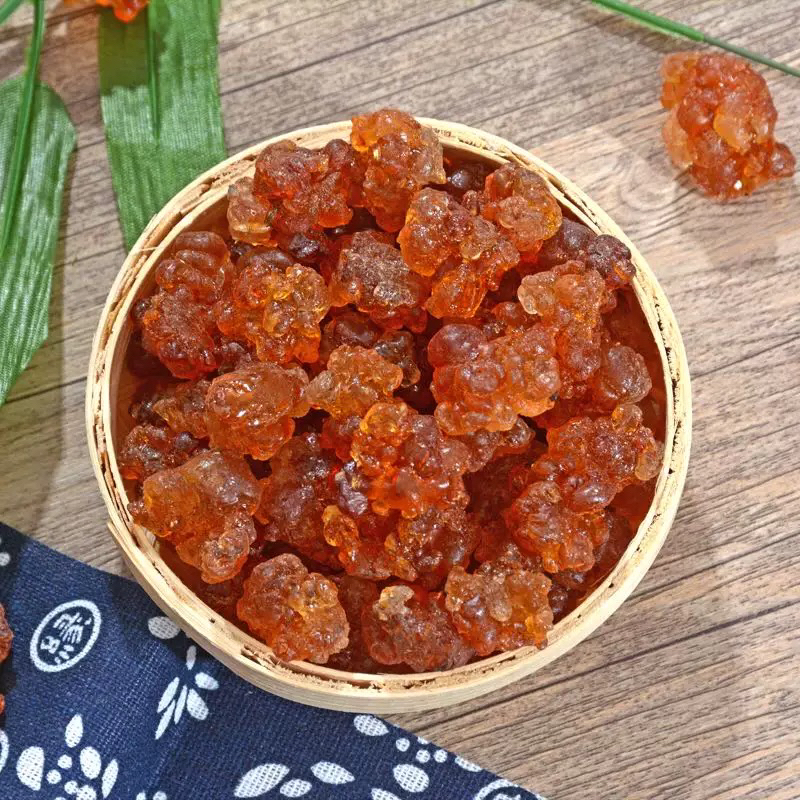 天然桃胶可搭配雪燕皂角米煮甜品食用口感似果冻