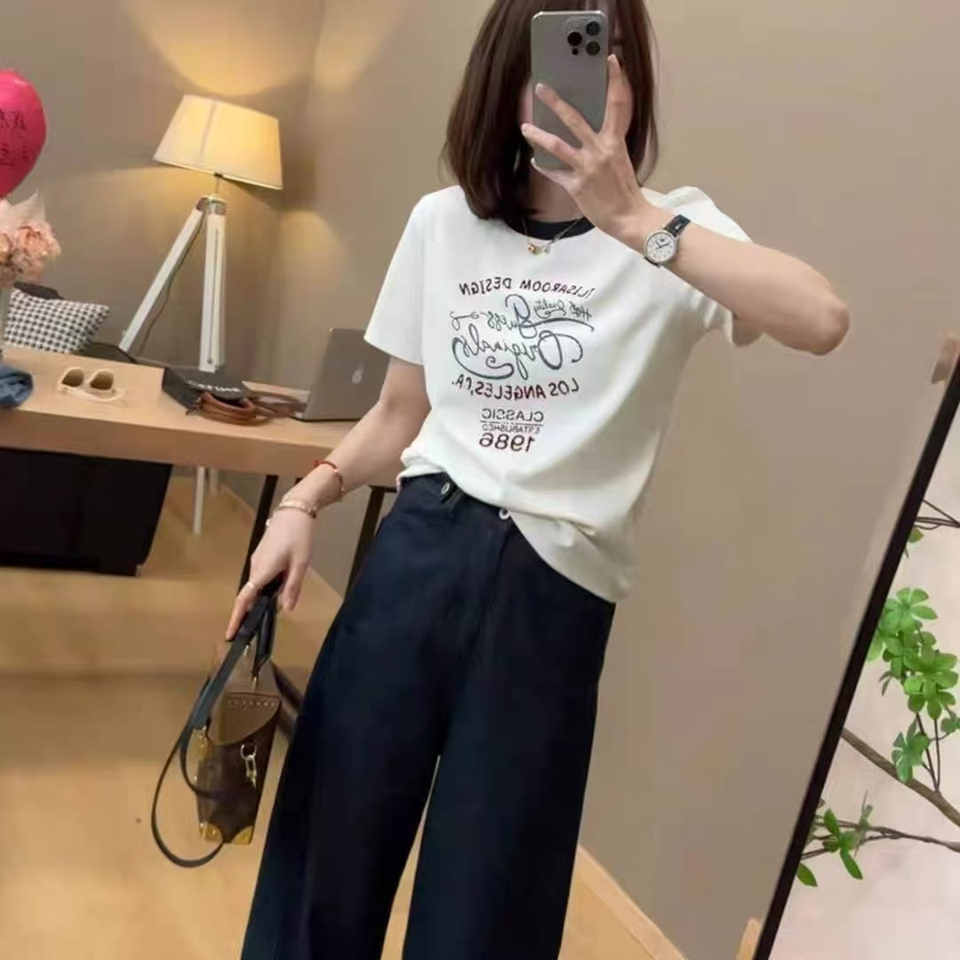 6615（撞色）微宽松T恤