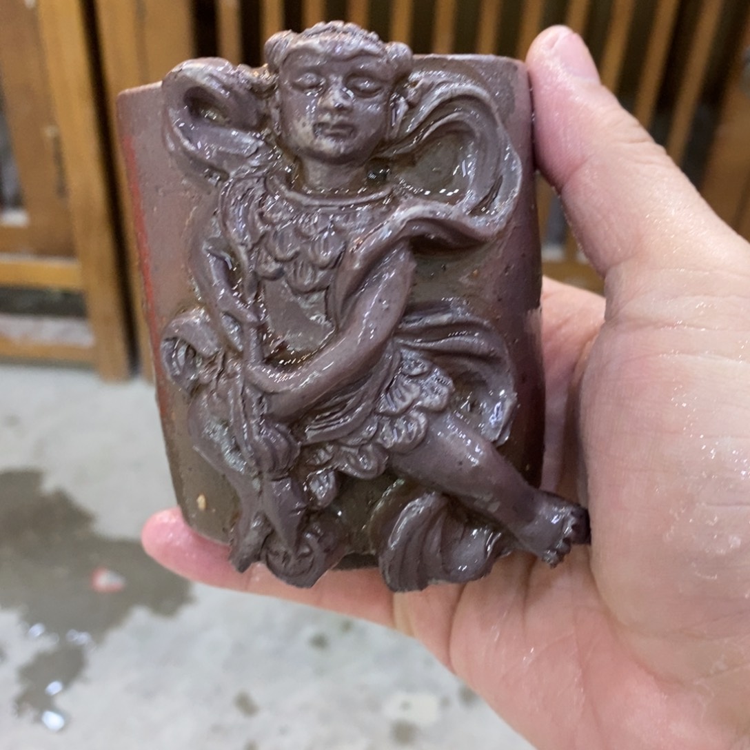 陶园柴烧，精品高货。147瑕摆件