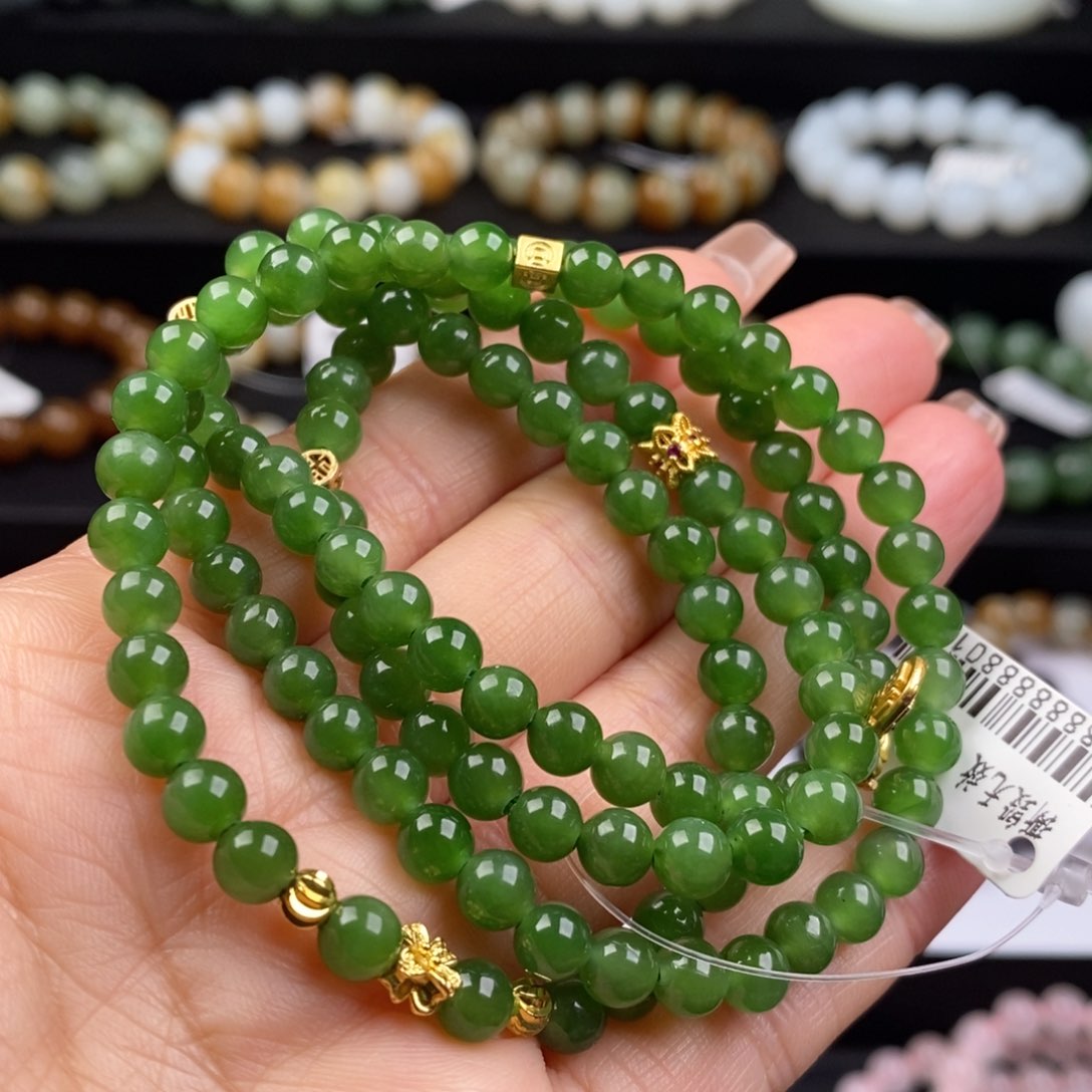 和田玉手串未镶嵌