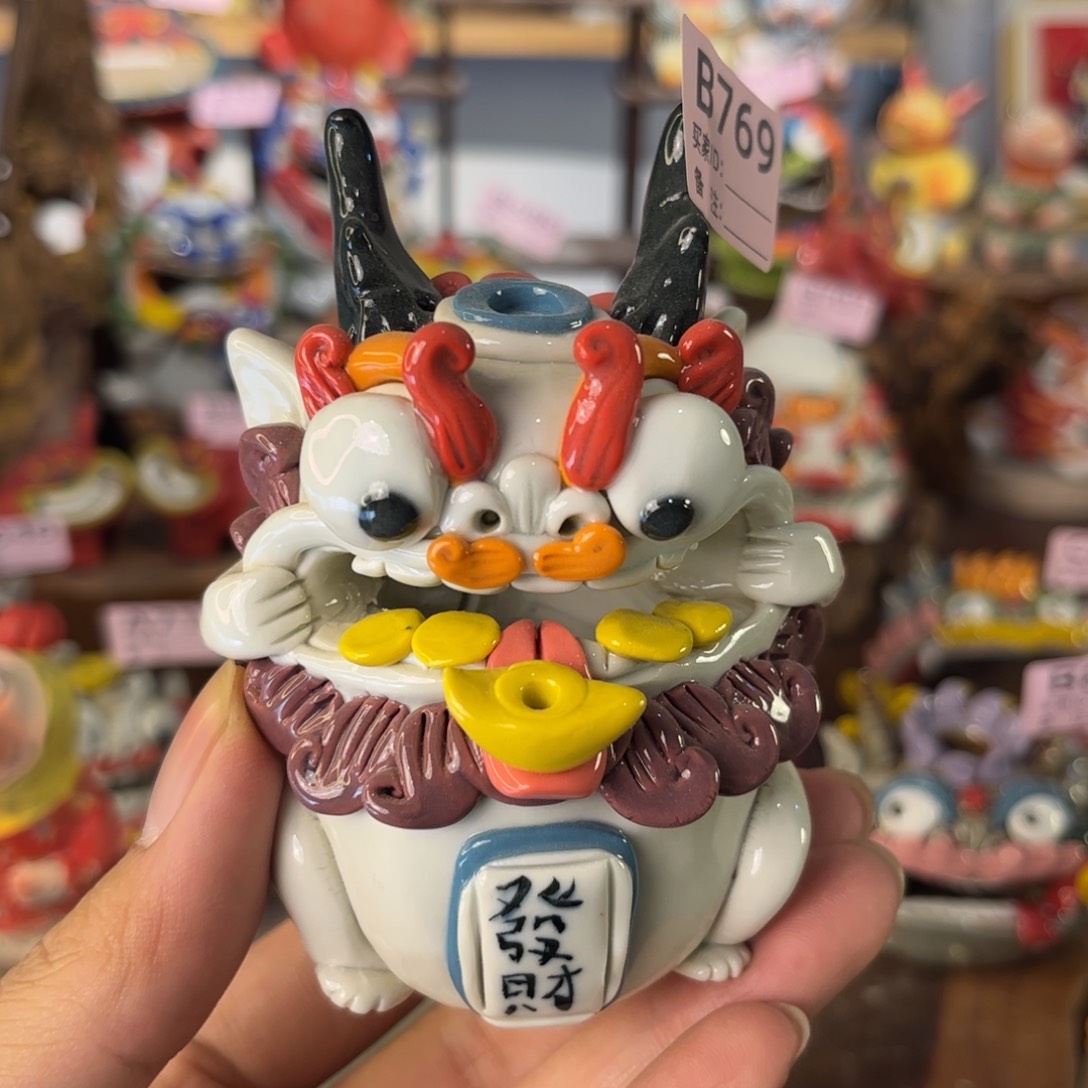 泥塑纯手工茶宠摆件